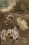 CPA Ces fleurs et mon souvenir Fleurs