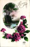 CPA Bonne Fete Fleurs