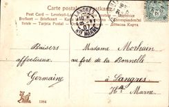 CPA Bonne Fete Femme Fleurs