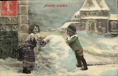 CPA Amitie sincere Enfants