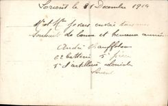 CPA Heureuse Annee homme