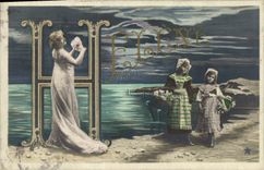 CPA Femme Prenom Helene