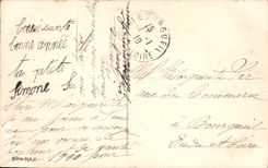 CPA Bonne Annee Femme Enfant