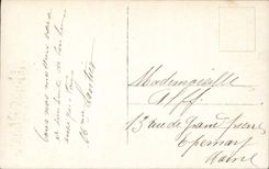 CPA Bonne Annee Femme Luge