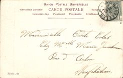 CPA Loin des Yeux Pres du Coeur Femme