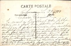 CPA Bons Baisers Homme Fleurs