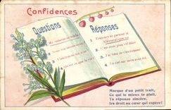 CPA Confidences Fleurs