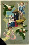 CPA A Merry Christmas Enfants Ange