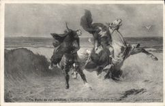 CPA Fuite du roi Gradlon Luminais