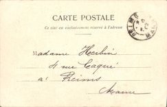 CPA La lecon de natation Femme