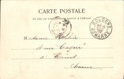 CPA La lecon de natation Femme