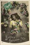 CPA Bonne Heureuse Fete Femme