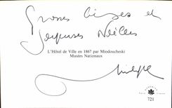 CPM L'Hotel de Ville en 1867 par Miodoucheski 