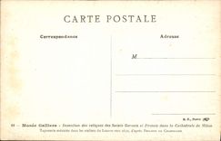 CPA Musee Galliere Invention des reliques des Saints Gervais et Protais dans la Cathedrale de Milan 