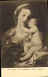CPA Roma Galleria Borghese Batoni Madonna 