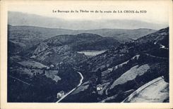 CPA Le Barrage de la Tache vu de la route de la Croix du Sud 