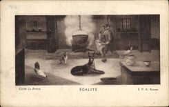 CPA Cliche Le Breton Egalite 