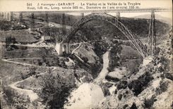 CPA L'Auvergne Garabit Le Viaduc et la Vallee de la Truyere 