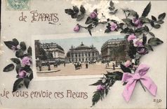CPA De Paris Je vous envoie ces Fleurs 