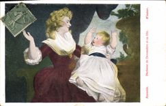 CPA Reynolds Duchesse de Devonshire et sa fille Windsor 