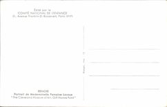 CPA Renoir Portrait de Mademoiselle Romaine Lacaux 