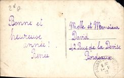 CPA Bonne Annee Enfant Avion Aviation