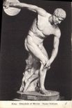 CPA Roma Discobolo di Mirone Museo Vaticano 