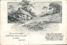 CPA Je sus le bon berger 