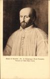 CPA Musee de Grenoble Ph de Champaigne Ecole Flamande Portrait de l'Abbe Saint Cyran 