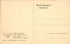 CPA Wvd Velde de Jonge Le coup de canon 