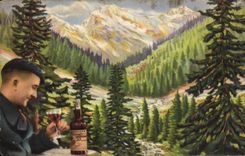 CPA Homme Publicite Clacquesin Aperitif