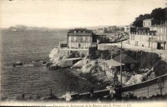 CPA La Corniche Vue prise du Restaurant de la Reserve vers le Frioul 