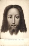 CPA Cathedrale d'Anvers Attribue a Leonard de Vinci Tete de Christ 