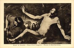 CPA Musee de Grenoble Ribera Ecole Espagnole Martyre de Saint Barthelemy 