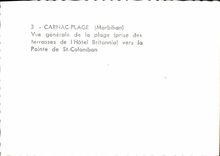 CPM Carnac Plage Morbihan Vue generale de la plage 