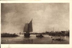 CPA Museum Mauritshuis den Haag J Van Goyen Sur la riviere 