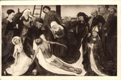 CPA Museum Mauritshuis den Haag Rogier vd Weyden Jesus Christ descendu de la croix 