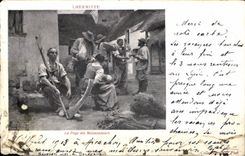 CPA L Hermitte La Paye de Moissouneurs 