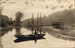 CPA Le Passeur Bateau Barque