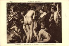 CPA Musee de Bruxelles Allegorie de la Pecondite 