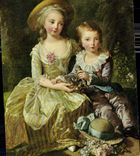 CPA Vigee Lebrun Le Dauphin et Madame Royale 