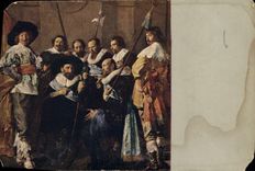 CPA Amsterdam Frans Hals und Pieter Codde Ausschnitt aus einem Schutzenbilde 