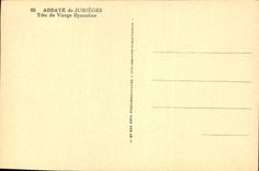 CPA Abbaye de Jumieges Tete de Vierge Byzantine 