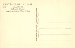 CPA Chateaux de la Loire Villandry St Francois d'Assises sculpture en bois par Alonso el Cano 