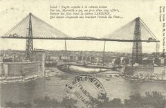 REPRO Provence Marseille Pont Transbordeur le Pont Transbordeur qui enjambait le vieux port de Marse