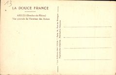 CPA Arles Bouches du Rhone vue generale de l'interieur des Arenes 