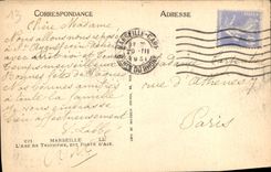 CPA Marseille l'Arc de Triomphe dit Porte d'Aix 