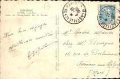 CPA Marseille les Iles Vues de Notre Dame de la Garde 