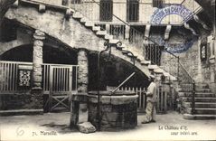 CPA Marseille le Chateau d'If Cour Interieure 