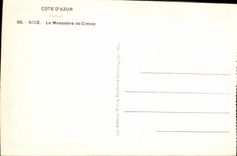 CPA Cote d'Azur Nice le Monastere de Cimiez 